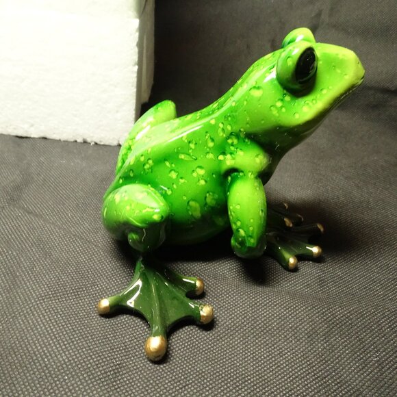 Ceramic Green Frog NIB - Picture 3 of 7